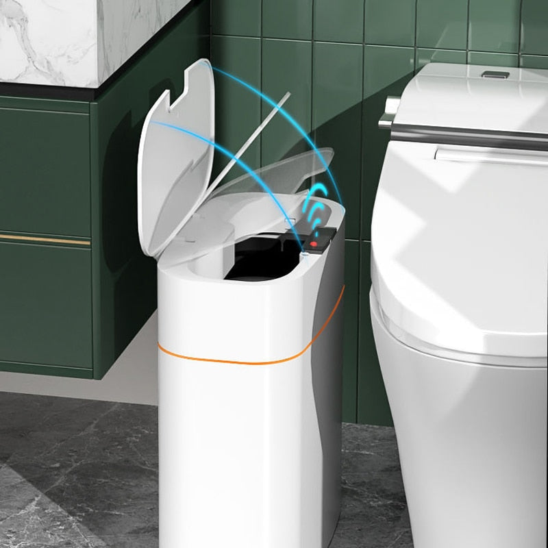 home & garden : Smart Prullenbak 13 L - Met Infrarood Sensor - Wit in van Pantino