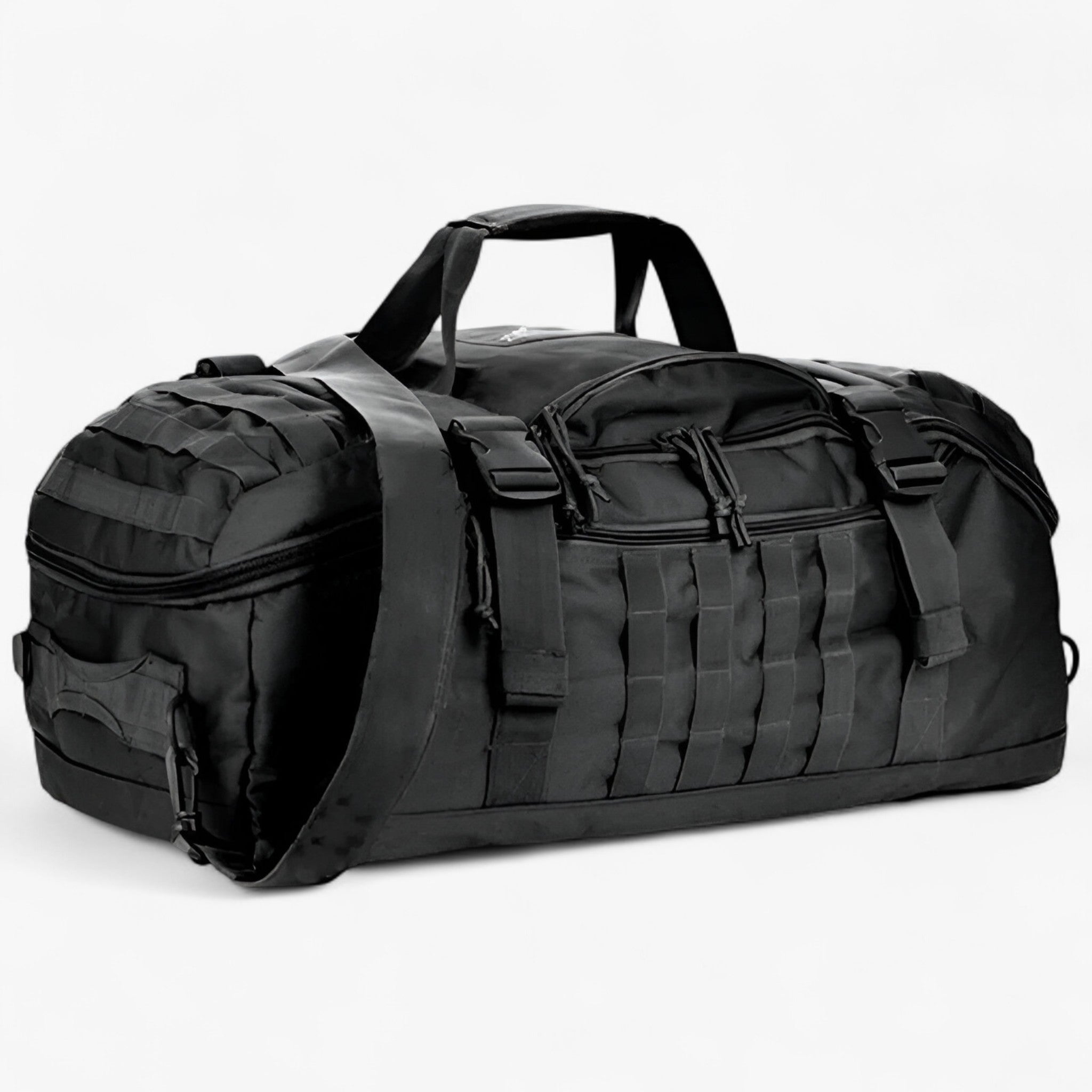 Duffle Bag : Heren Polyester Duffle Bag voor Buitenactiviteiten - Groen in Zwart van Pantino