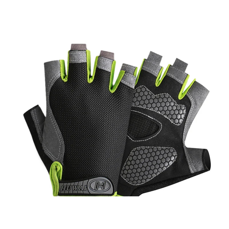 outdoor equipment : Sporthandschoenen Antislip voor Heren & Dames - Ademend, Comfortabel & Duurzaam - Ideaal voor Fitness & Fietsen in Upgrade Groen van Pantino