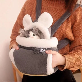 pets : Katten Draagtas - Diamantfluweel Veilig Comfortabel - Fluweel in van Pantino