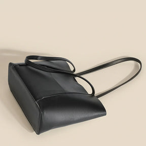 bags : Stella Top Handle Bag Black - Leer in van Pantino