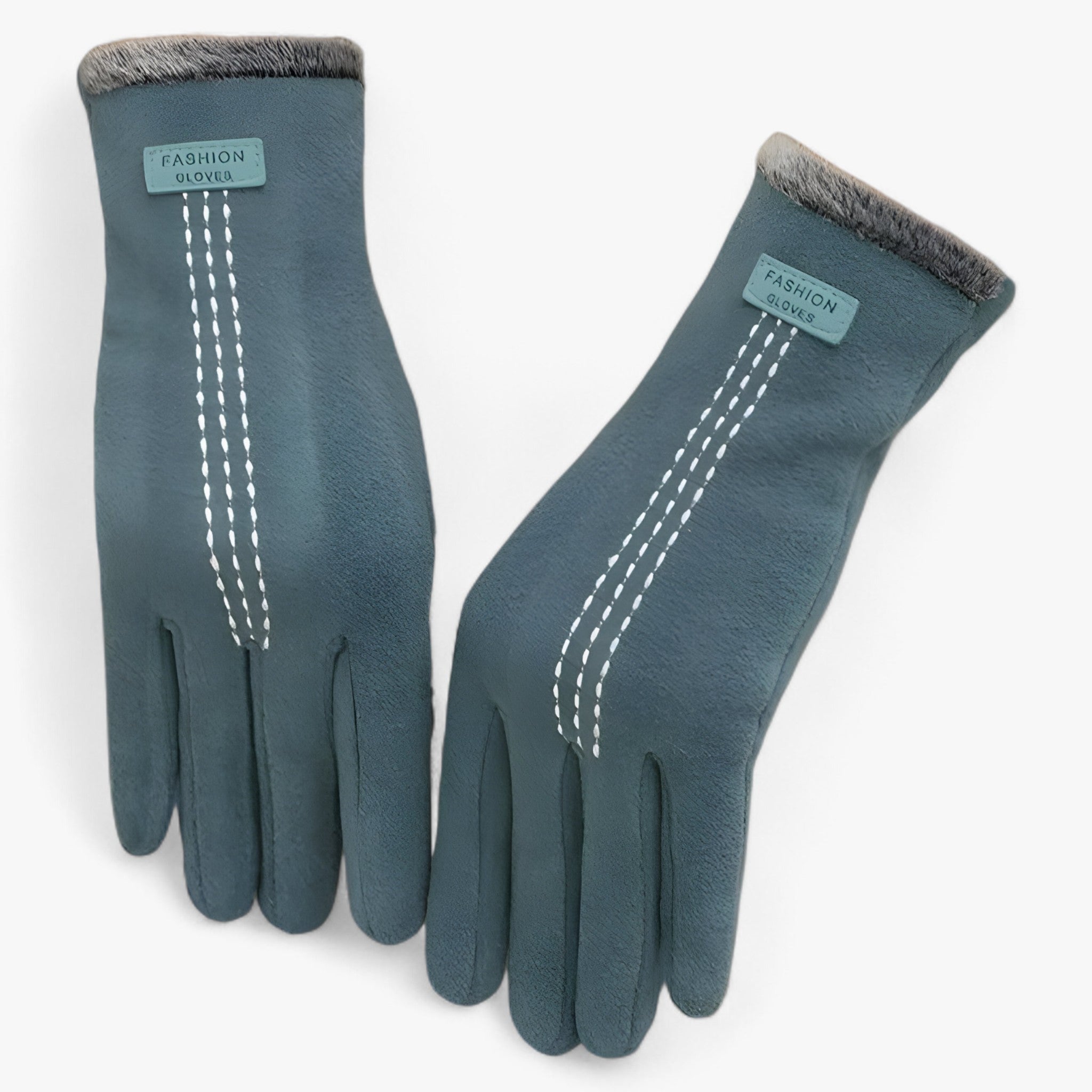 Gloves : Handschoenen Roze - Vintage Winterhandschoenen - Warmte, Comfort & Touchscreen in Meerblauw Eén Maat van Pantino