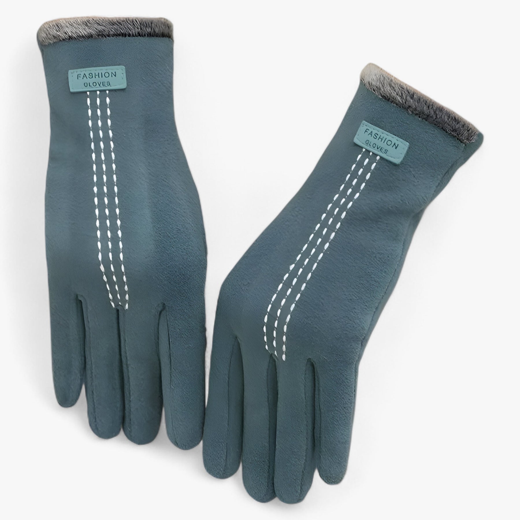 Gloves : Handschoenen Roze - Vintage Winterhandschoenen - Warmte, Comfort & Touchscreen in Meerblauw Eén Maat van Pantino