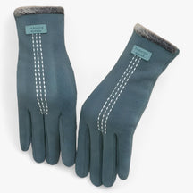 Gloves : Handschoenen Roze - Vintage Winterhandschoenen - Warmte, Comfort & Touchscreen in Meerblauw Eén Maat van Pantino