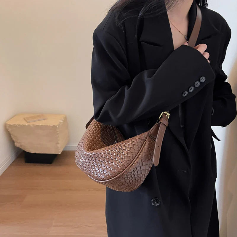 bags : Tote Bag Khaki - Woven Grain in van Pantino