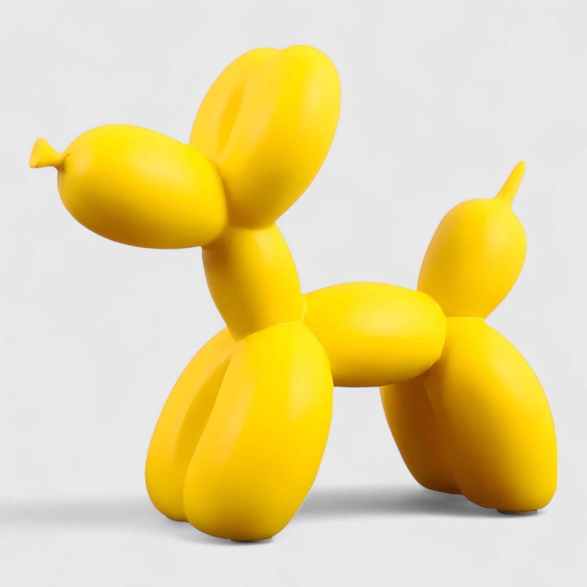 Beeld Hond Ballon Moderne Pop Art van Hars – Scandinavische Design Decoratie voor Tafel