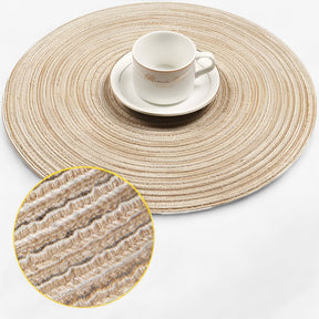 home & garden : Gevlochten Placemats - Duurzaam en Stijlvol - Donkergrijs in van Pantino
