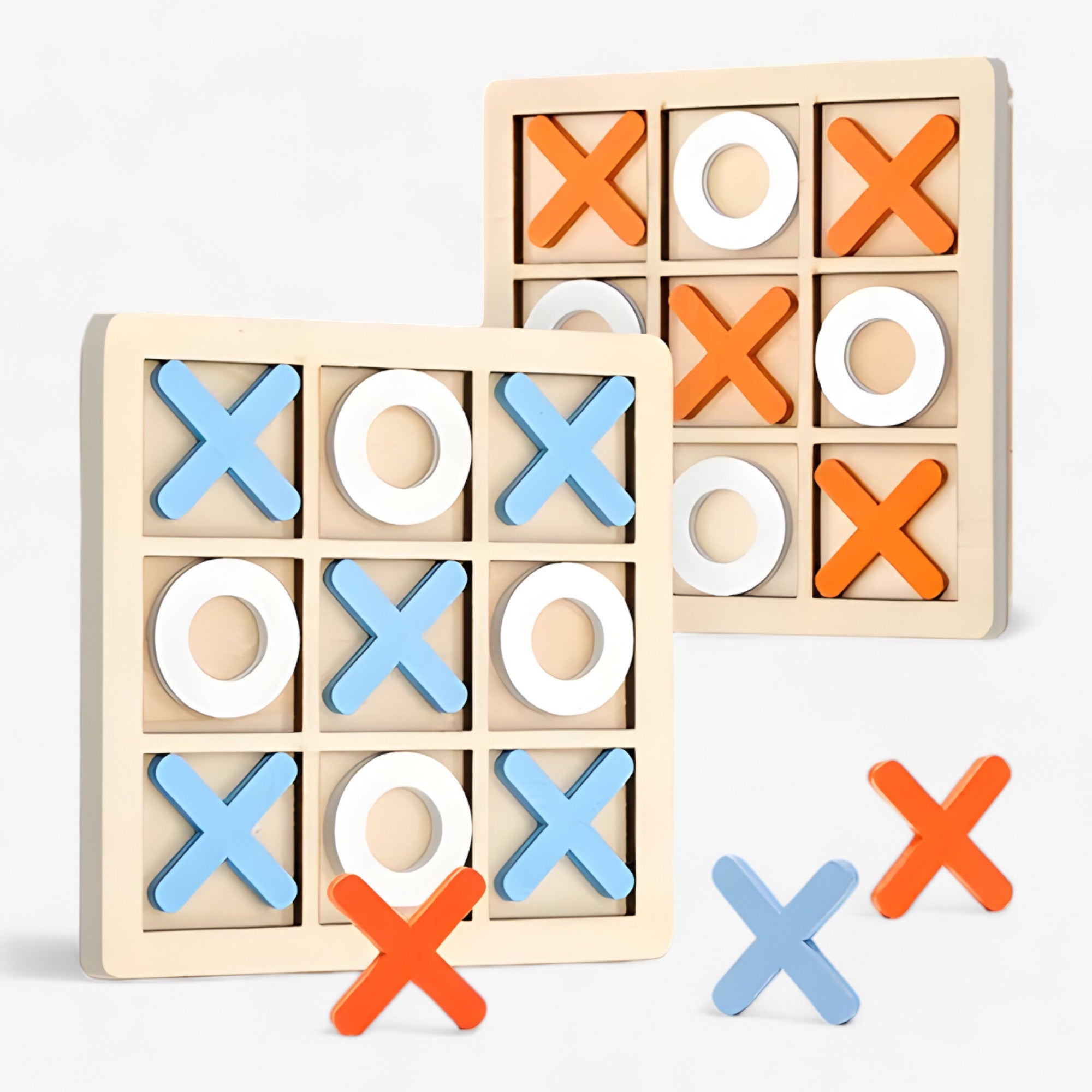 home & garden : Slim Plezier - Houten Tic-Tac-Toe Spel - Oranje in van Pantino