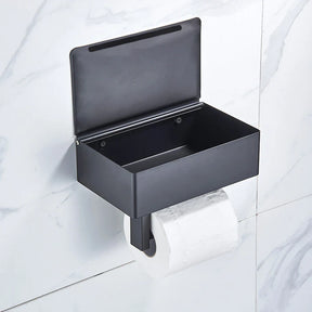 home & garden : Elegante Toiletpapierhouder Zwart - Modern Design Badkamer - RVS in van Pantino