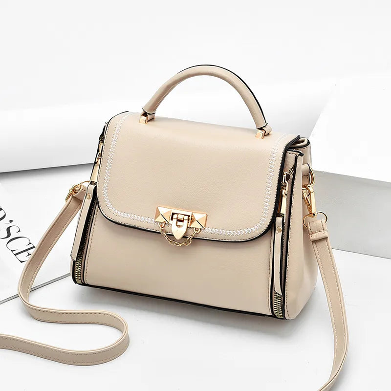 bags : Modieuze Handtas - Beige in Khaki van Pantino