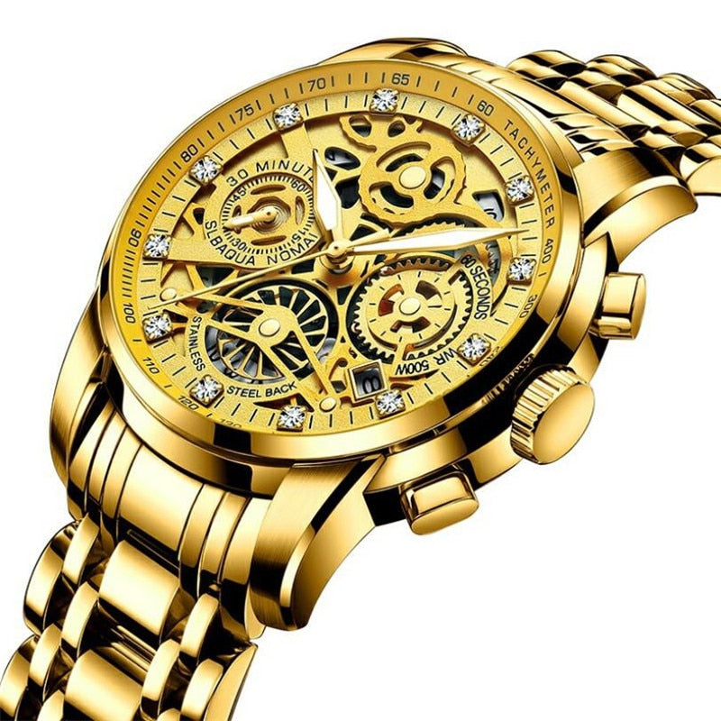 watches : Horloge Heren Zilver - Cap Watch in Goud van Pantino