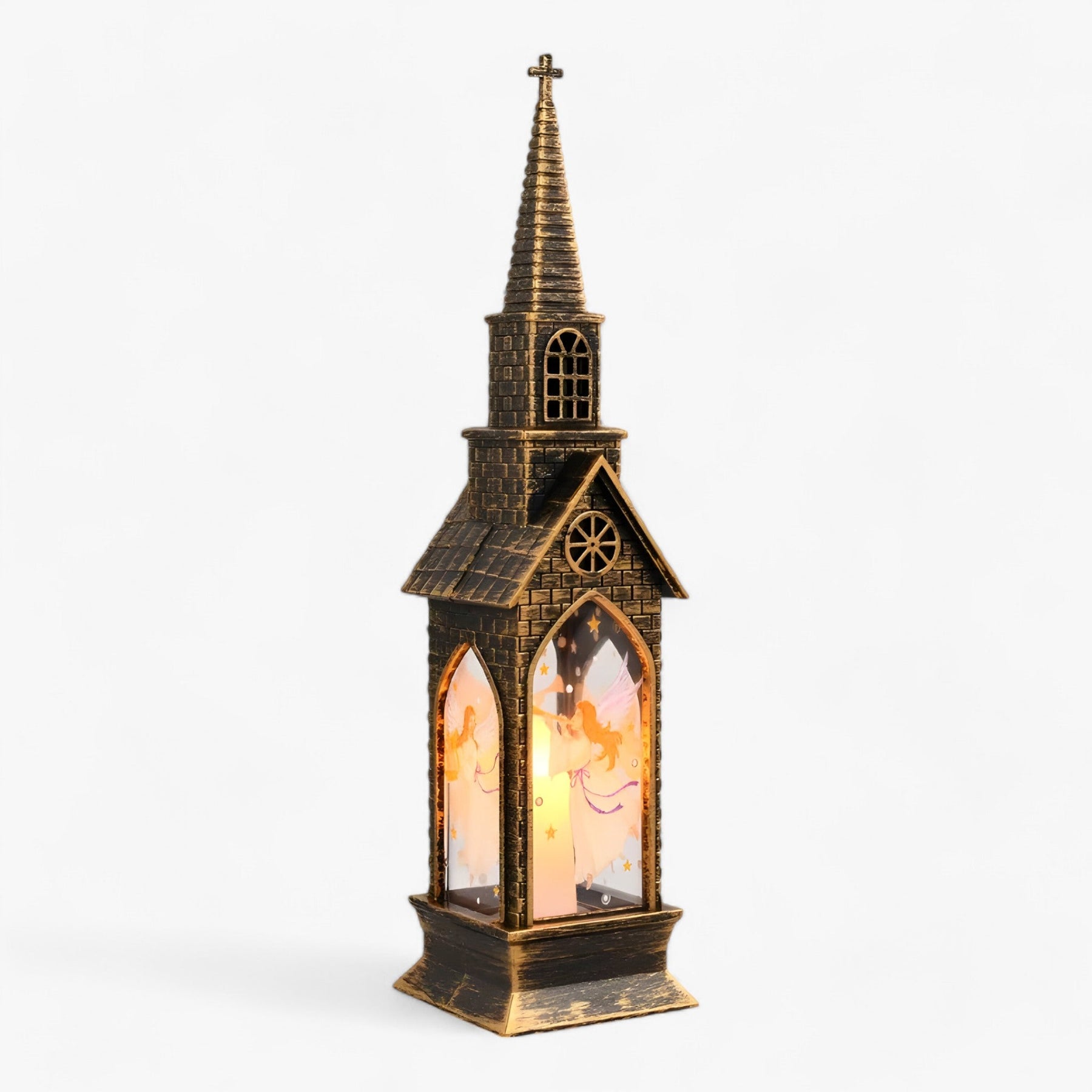 home & garden : Krisy Kerstman & Sneeuwpop Decoratieve LED Tafel Lantaarn - Fee Licht voor Kerst Decoratie in Fee van Pantino