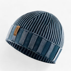 Beanie : Beanie Khaki - Katoenen Vintage Gewassen Gebreide - Perfect voor Winter in Koe Blauw CHINA van Pantino