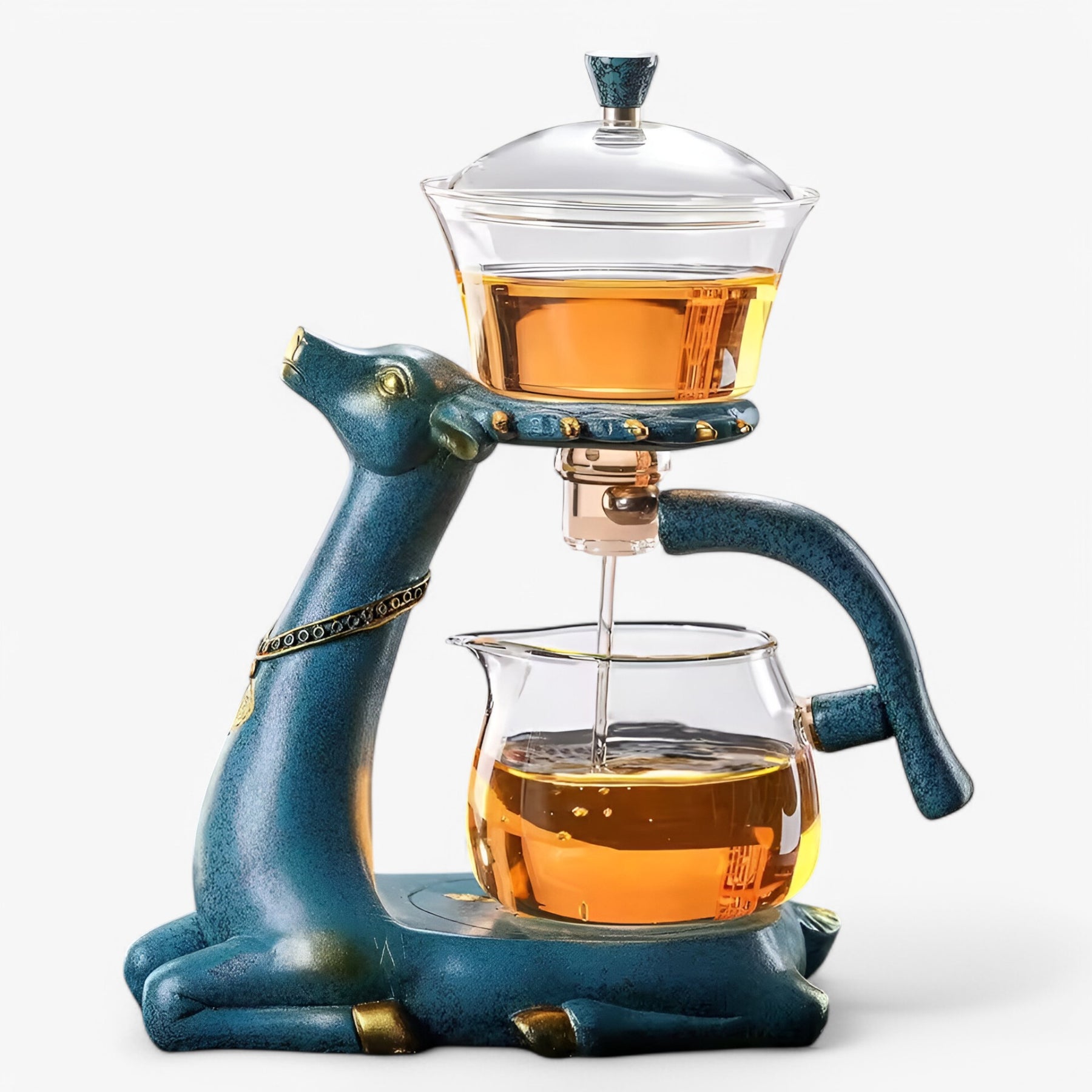 home & garden : Glazen Theepot met Infuser Helder Blauw in helder blauw van Pantino