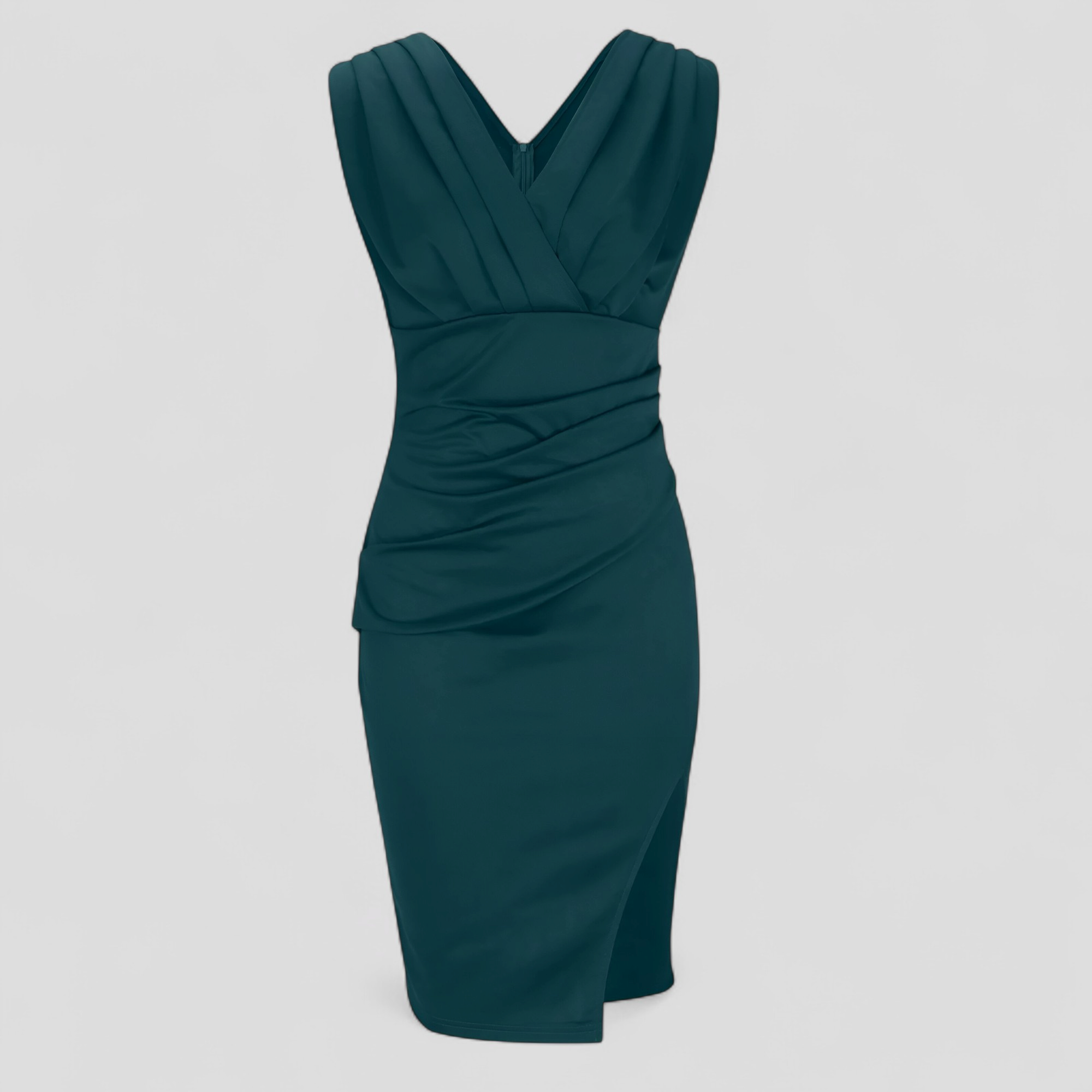 Elegante Dames Galajurk met V-hals, Lange Formele Avondjurk