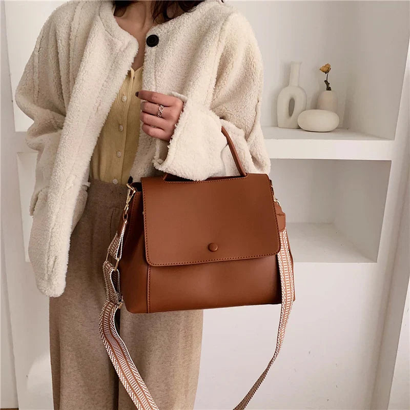 bags : Satchel Tas Dames Khaki - Urban Chic in van Pantino