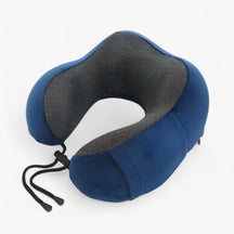 Travel Pillow : CloudRest - U-Vormig Reisekussen - Geheugenschuim voor Neksteun in Blauwe Kussen van Pantino