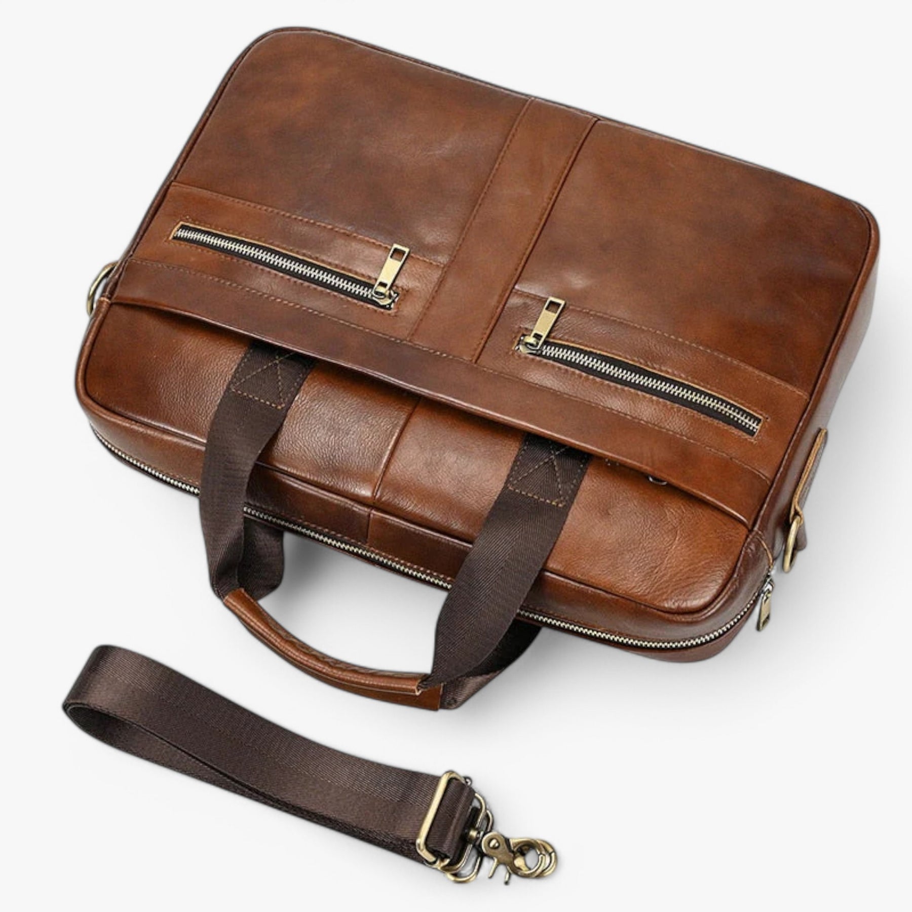 bags : Reiskoffer Bruin - Zakenkoffer Aluminium in van Pantino
