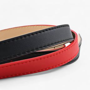 Belt : Riem Roze Haakjes - Elegant PU Leren van 2,4 Cm - Perfect voor Elke Outfit in van Pantino