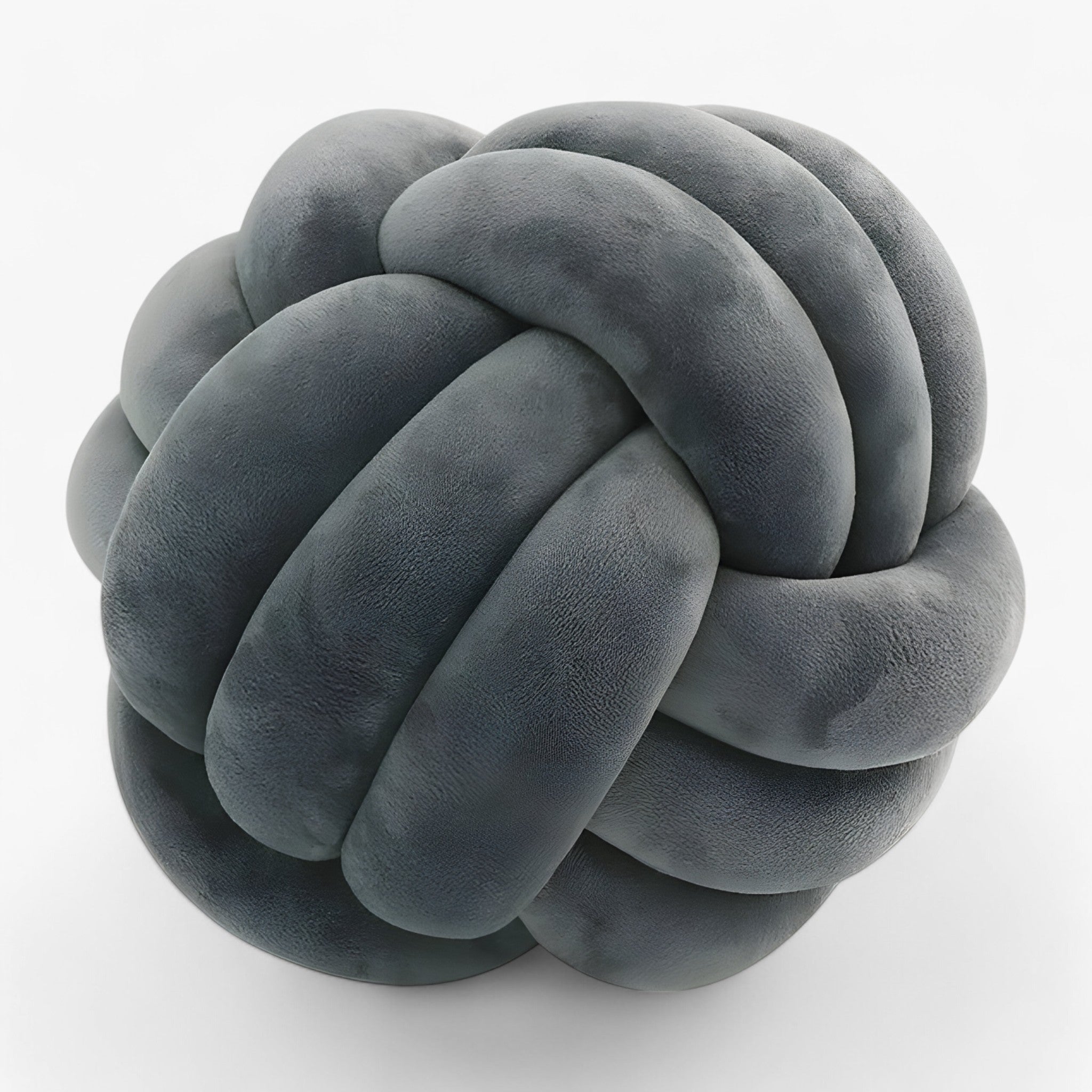 house & garden : Round Knot Pillow Cover - Cuddle and Decorative in Dark Grey