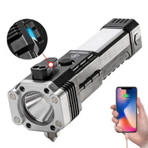 gadgets : SmartTorch Multifunctionele Zaklantaarn - Veiligheid op Reis - Rood in Zilver van Pantino