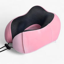 Travel Pillow : CloudRest - U-Vormig Reisekussen - Geheugenschuim voor Neksteun in Roze Kussen van Pantino