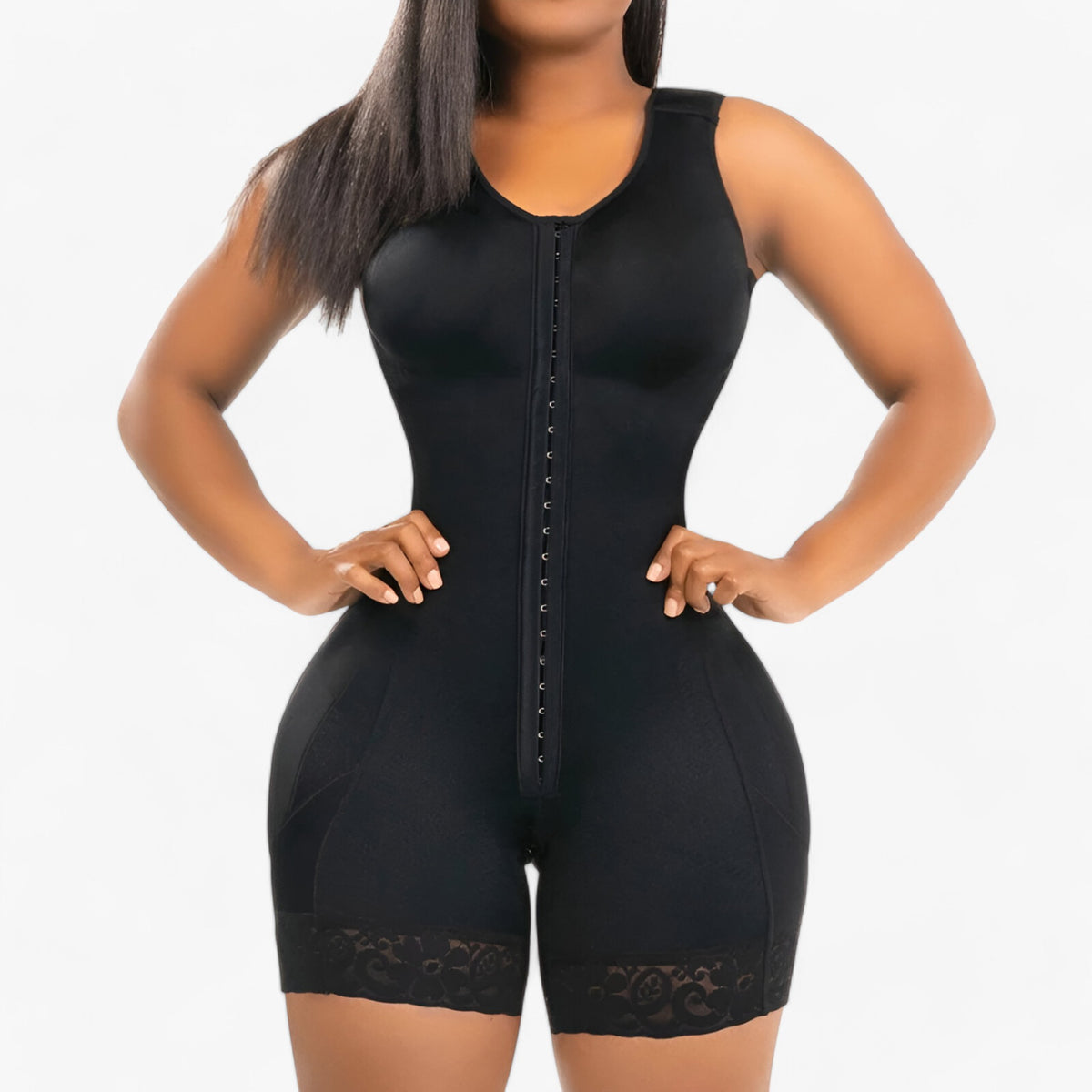 Bodysuit : Bodysuit Zwart - Slank Korset in Zwart van Pantino