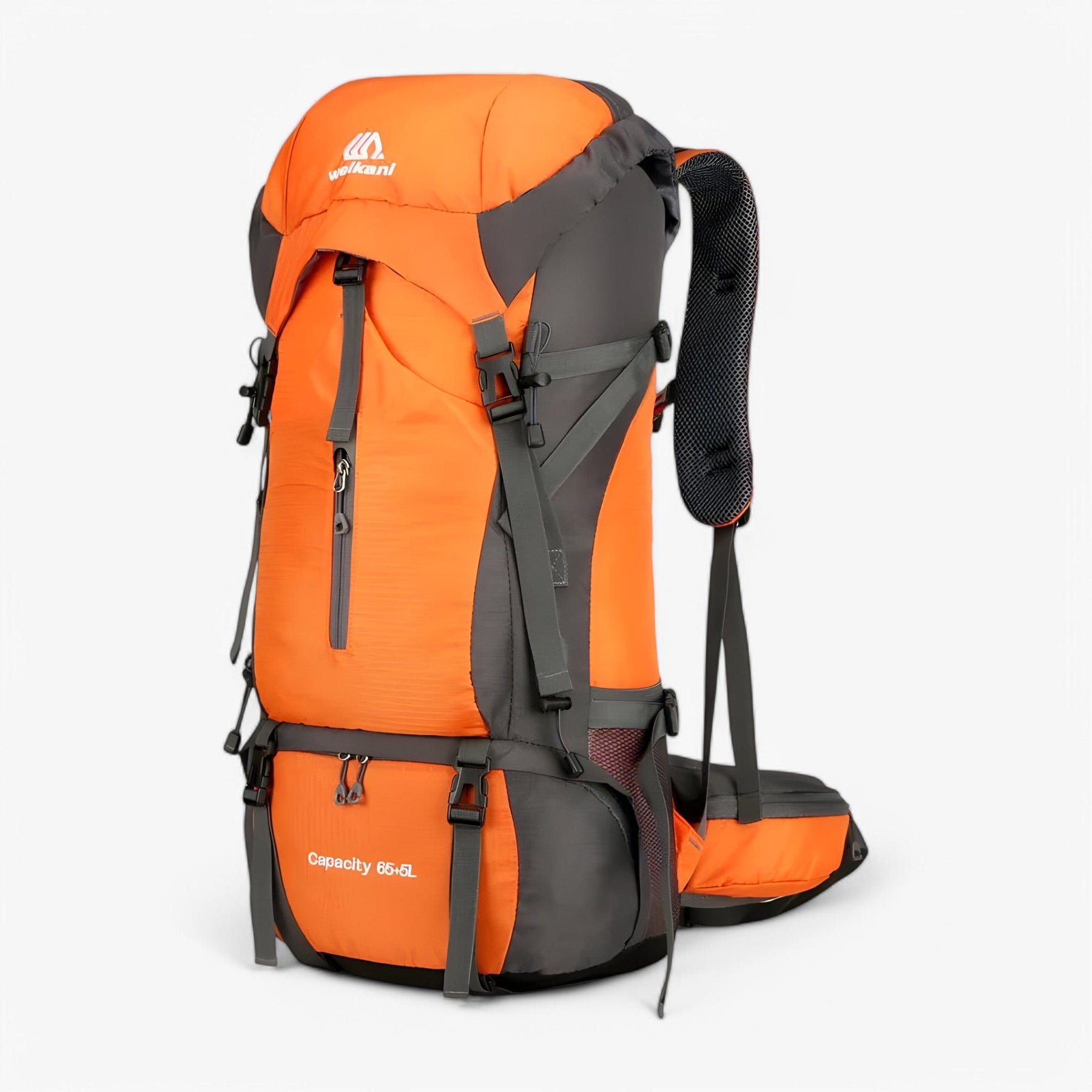 bags : 70L Nylon Kampeerrugzak met Regenkap - 70L Marineblauw in van Pantino