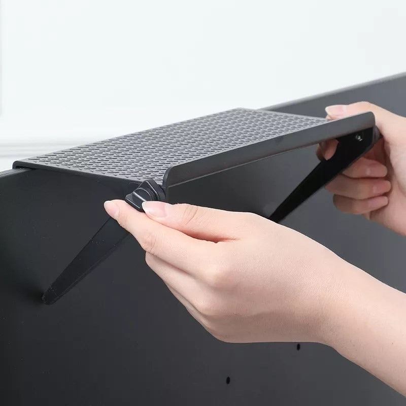 home & garden : Opslagplank TV Computer - Handige Wandbevestiging - Hout in van Pantino