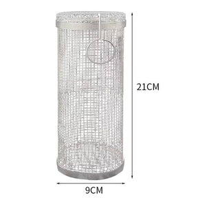 outdoor equipment : BBQ Grill Cylinder - Schoon Grillen Zonder Rommel - Rvs in van Pantino