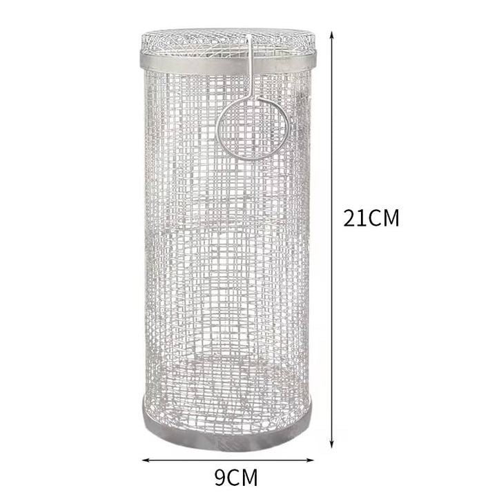 outdoor equipment : BBQ Grill Cylinder - Schoon Grillen Zonder Rommel - Rvs in van Pantino