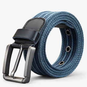 Belt : Stijlvolle Canvas Jeansriem Heren Polyester - Groen in blauw van Pantino