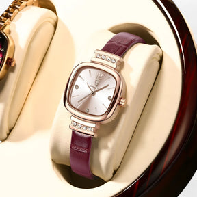 watches : Luxe Horloge voor Dames - Waterbestendig met Diamante Accenten in van Pantino