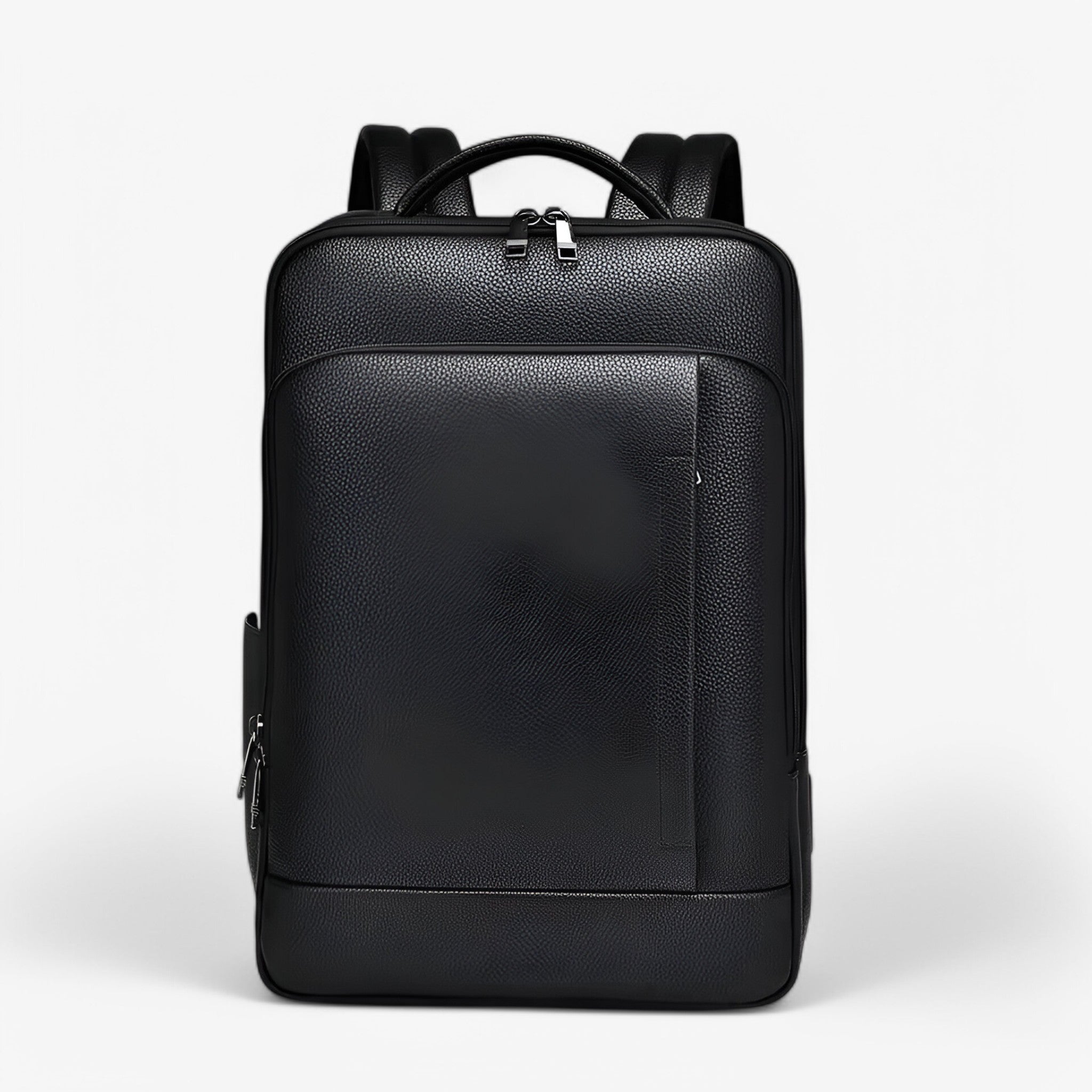 bags : Leren Rugzak met USB Heren Leder - Zwart-a in Zwart-D van Pantino