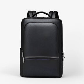 bags : Leren Rugzak met USB Heren Leder - Zwart-a in Zwart-B van Pantino