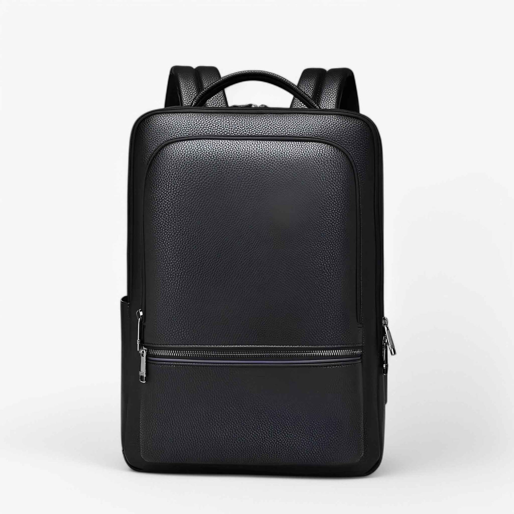 Bags : Leren Rugzak voor Heren met USB - Hoge Kwaliteit, Snelle Levering in Nero-B van Pantinoshop