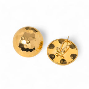 Earrings : Gouden Oorbellen - Klassieke Sieradenstijl - Goud in van Pantino