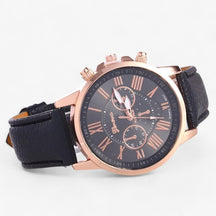 Watches : Luxe dameshorloge - Waterdicht leer voor elke gelegenheid in Nero van Pantinoshop