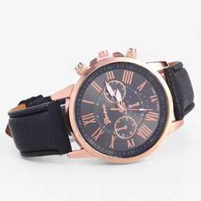 Watches : Luxe dameshorloge - Waterdicht leer voor elke gelegenheid in Nero van Pantinoshop