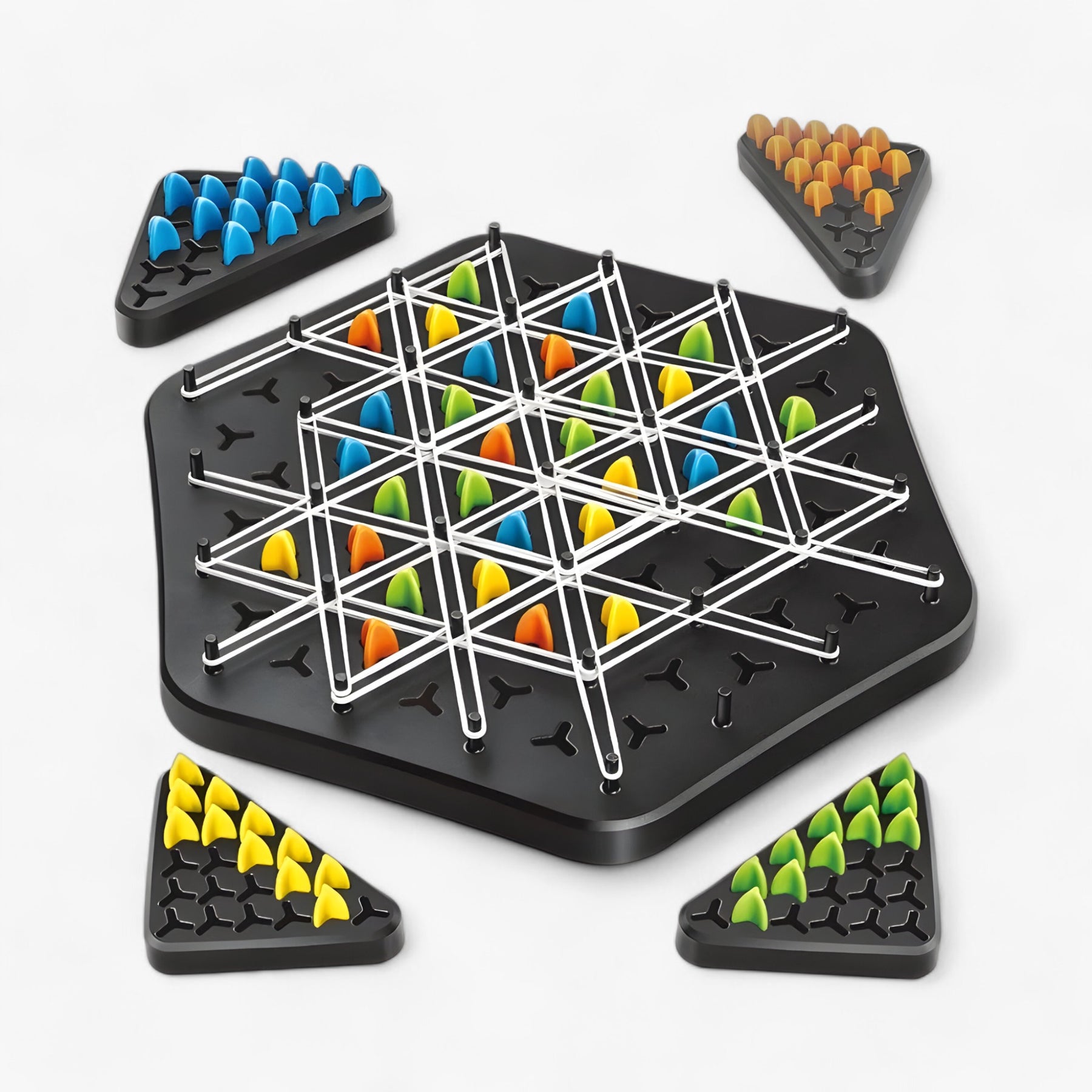 other : Driehoek Kettingspel - Strategisch Bordspel voor Familieplezier in van Pantino