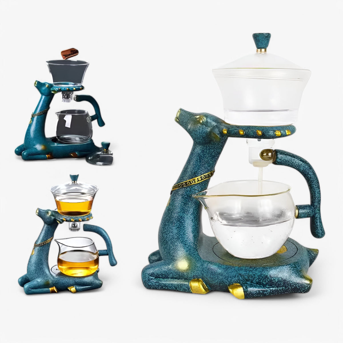 home & garden : Glazen Theepot met Infuser Helder Blauw in van Pantino
