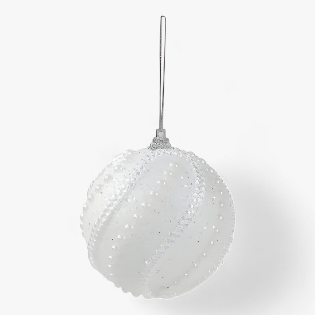 home & garden : Kerstornamenten in Ballen - Elegante Hangende Boomdecoratie - Rood in Wit van Pantino