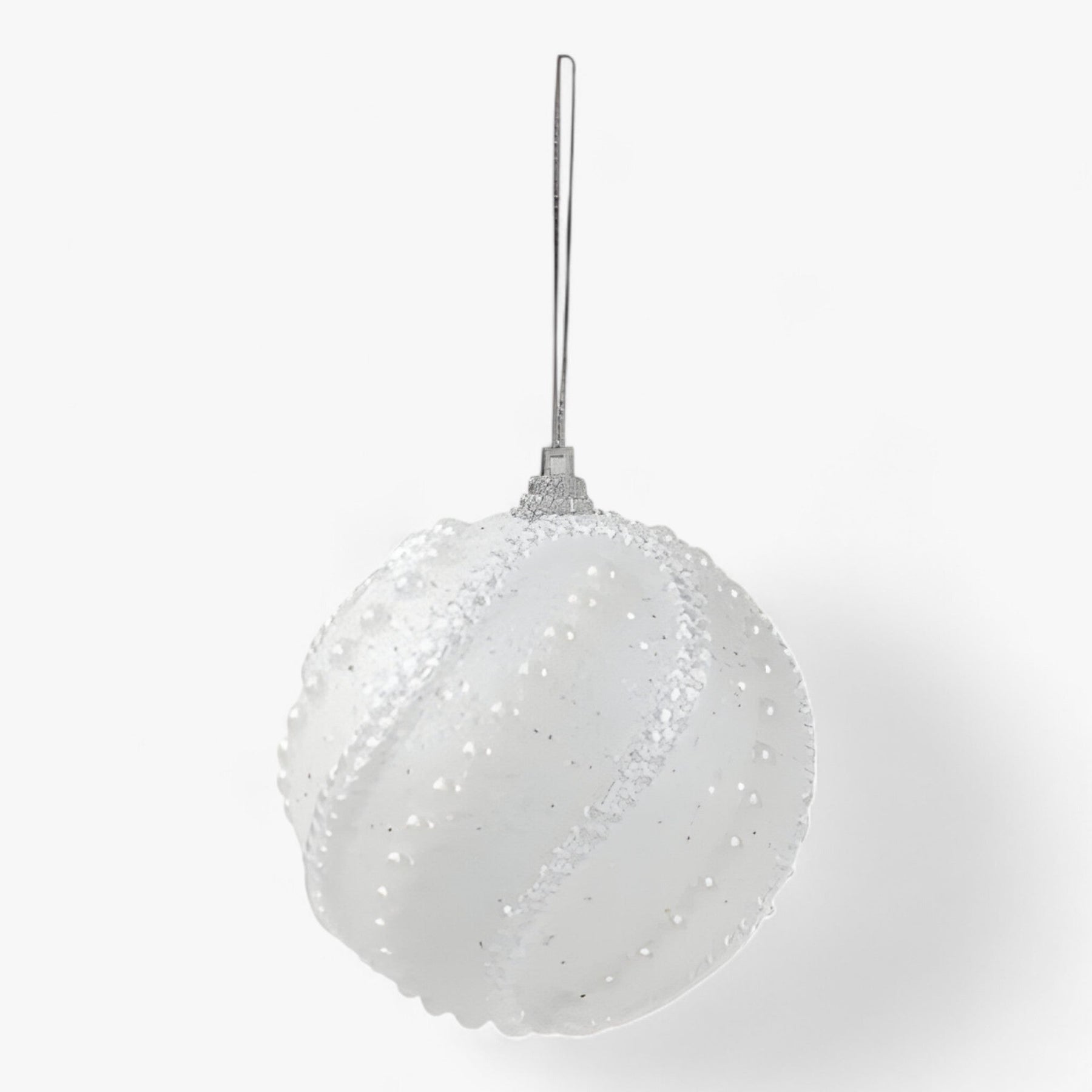 home & garden : Kerstornamenten in Ballen - Elegante Hangende Boomdecoratie - Rood in Wit van Pantino