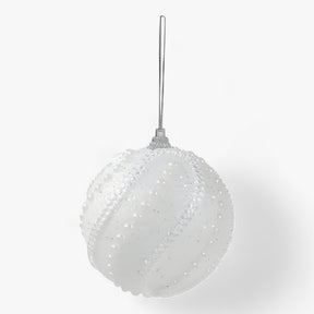 home & garden : Kerstornamenten in Ballen - Elegante Hangende Boomdecoratie - Rood in Wit van Pantino