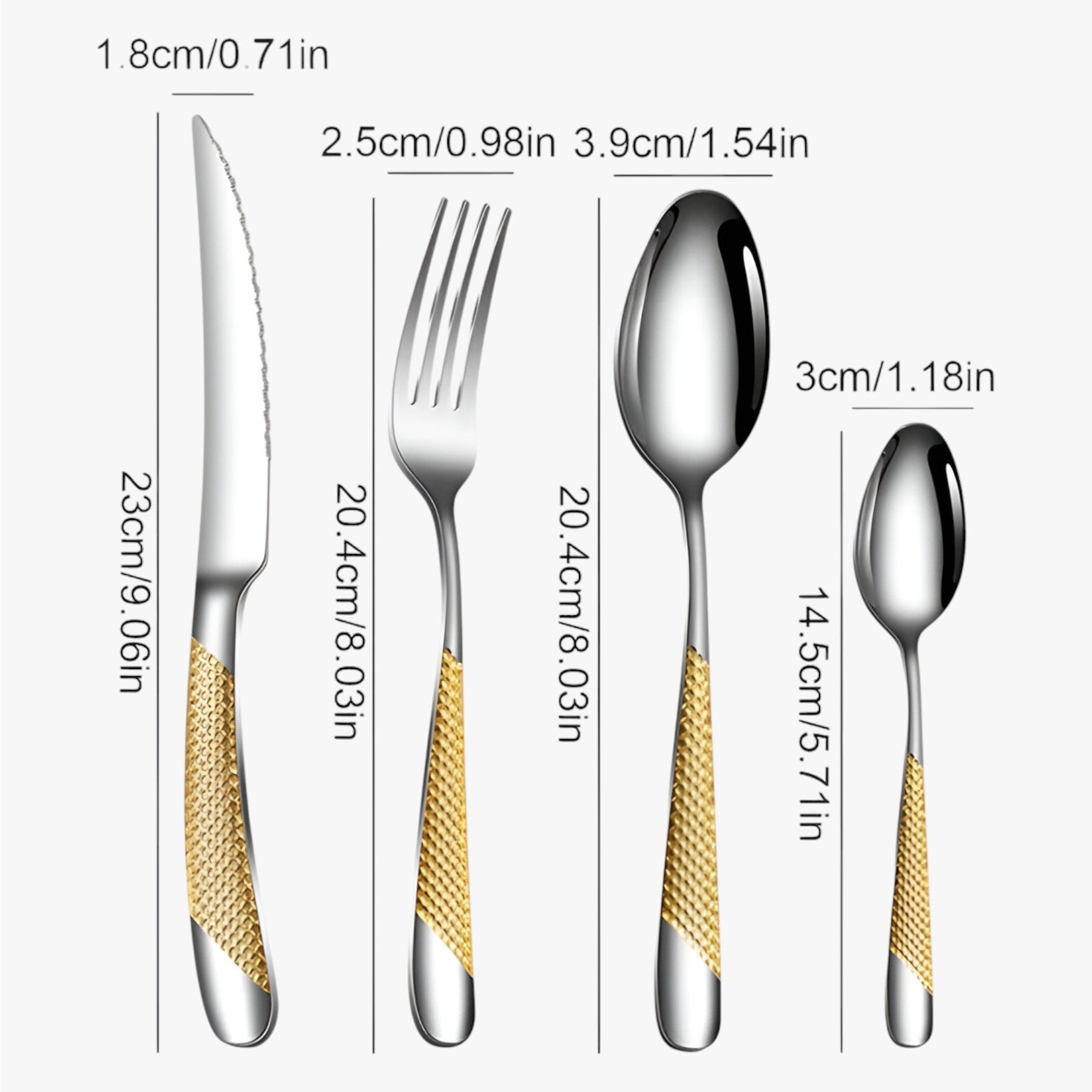 home & garden : StarDine - Bestekset van Roestvrij Staal - Zilver Goud in van Pantino