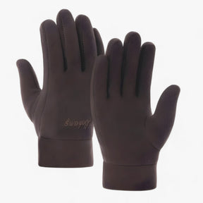 outdoor equipment : Unisex Thermohandschoenen - Warmte en Comfort in de Buitenlucht - Zwart in Bruin One size van Pantino