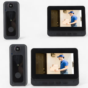 gadgets : Draadloze Videodeurbel met 8MP en Groothoeklens Zwart in van Pantino
