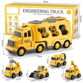 other : Speelgoed Vrachtwagen 5-in-1 voor Kinderen - Gele Educatieve Truck Set in van Pantino