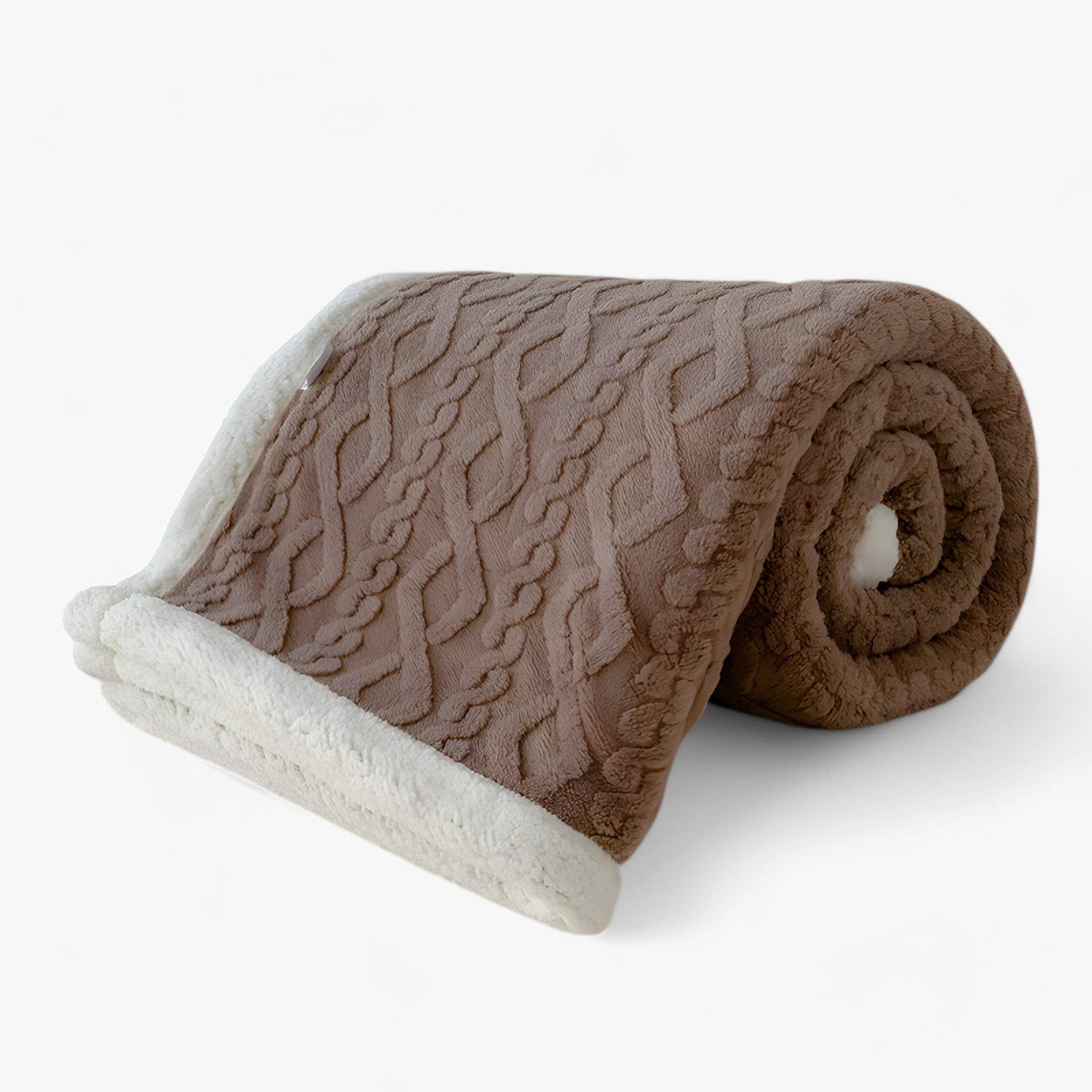 home & garden : Dubbel Dikke Winterdeken - Super Zacht en Warm - Cameo Roze in Bruin van Pantino