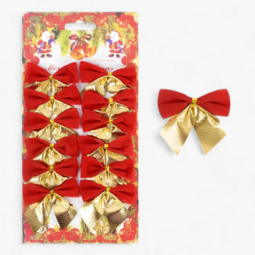 home & garden : Mini Pendentifs Rode en Gouden Strikken - Perfect voor DIY en Cadeauversiering - Zilver in Rood goud 24 stukken (2 pakketten) van Pantino
